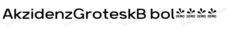 AkzidenzGroteskB bol字体转换